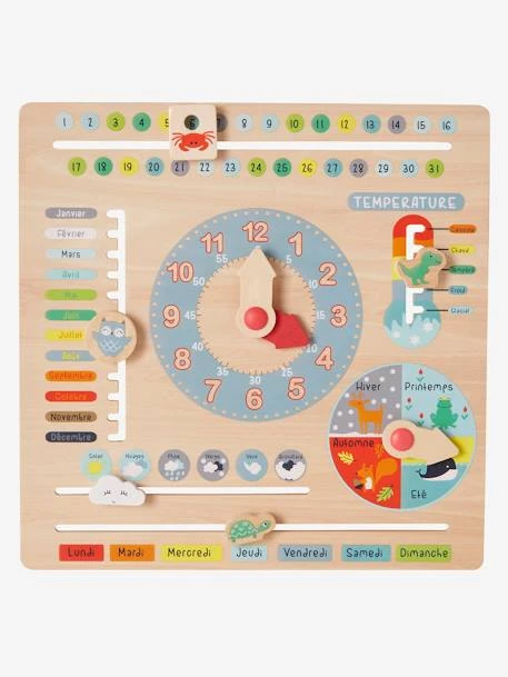 Calendrier En Bois FSC® Multicolore - Vertbaudet -Baby Store calendrier en bois fsc