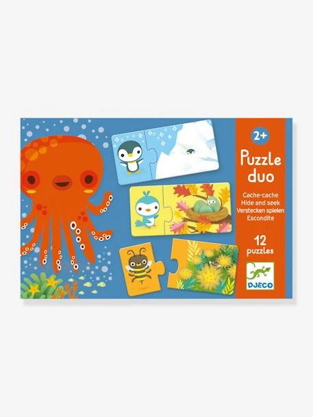 Puzzle Duo Cache-Cache - DJECO Multicolore - Djeco -Baby Store puzzle duo cache cache djeco